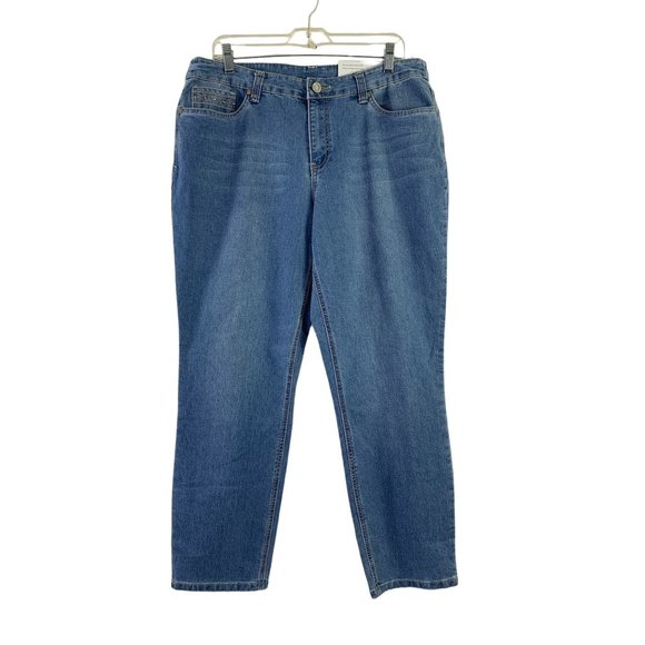 Christopher & Banks Women's Modern Fit Tapered Leg Jeans - Picture 1 of 8